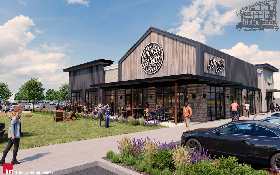 The Shoppes at Concord Lawn side view