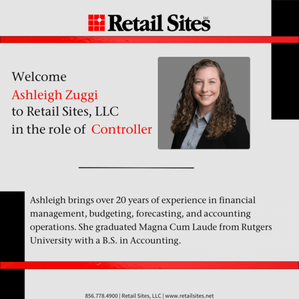 Ashleigh Zuggi joins Retail Sites, LLC as Controller